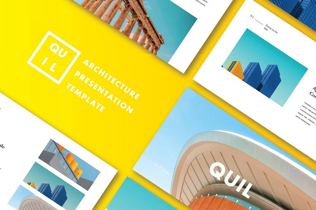 Quil Architecture PowerPoint Template (PPT)